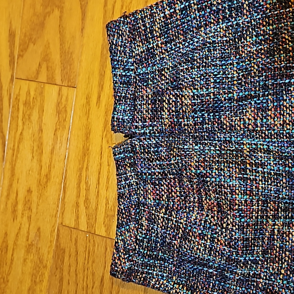 LOFT Multi Color Tweed Skirt - Picture 4 of 6